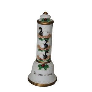 Breckenridge Holiday Twelve Days of Christmas Six Geese A Laying Bell No 6  6.5"